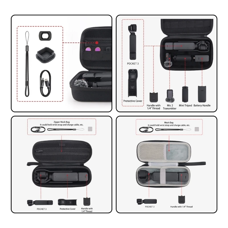 Convenient and Protective Storage Case Travel Case for Pocket 3 Carrying Case Protective Case Sleeves Storage Bags Drop shipping
Convenient and Protective Storage Case Travel Case for Pocket 3 Carrying Case Protective Case Sleeves Storage Bags Drop shipping