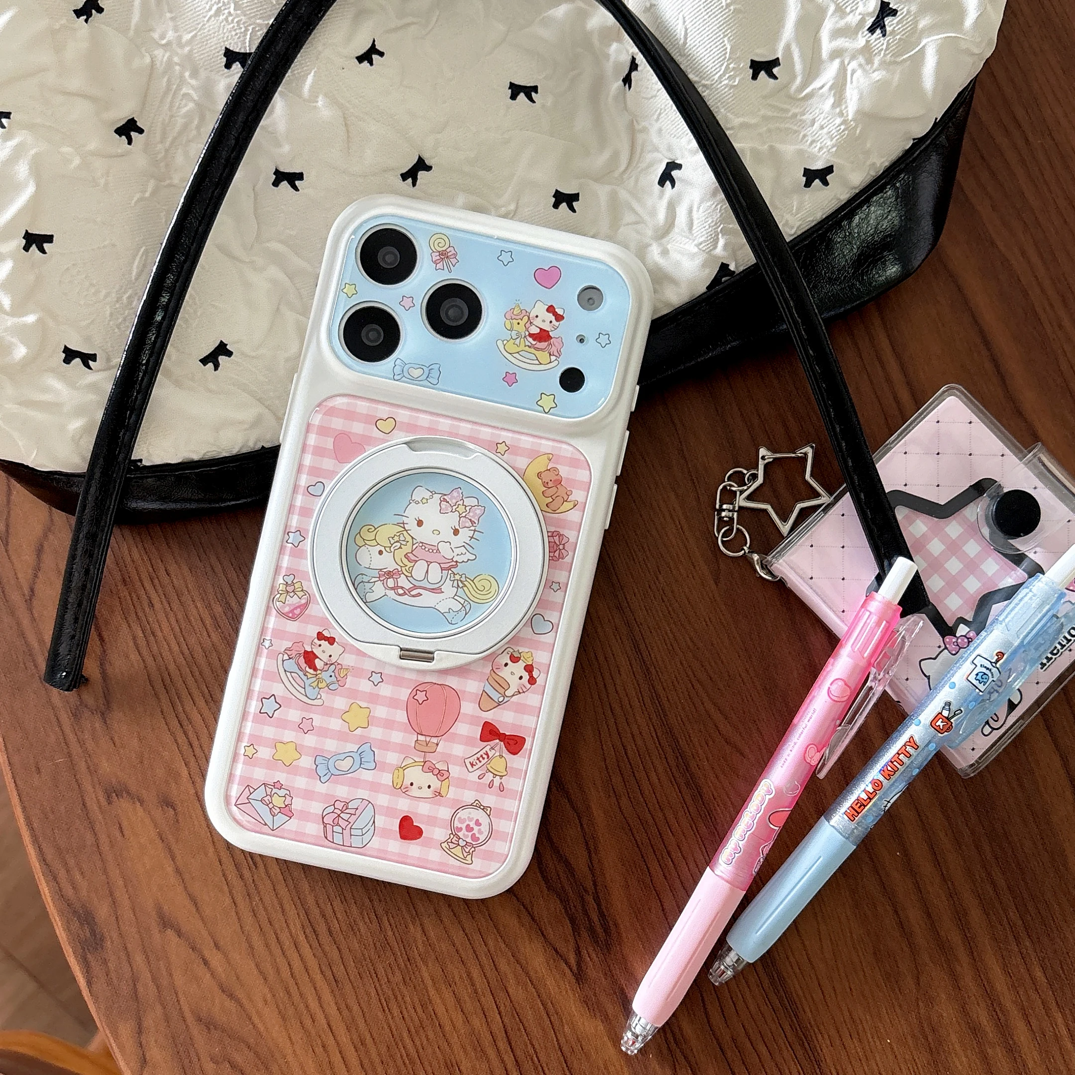 Kawaii For Cartoon Hello Kitty Anti-Drop Case With 360° Rotating Ring Holder Cute Camera Protector For iPhone 17/16/15 Pro Max
Kawaii For Cartoon Hello Kitty Anti-Drop Case With 360° Rotating Ring Holder Cute Camera Protector For iPhone 17/16/15 Pro Max