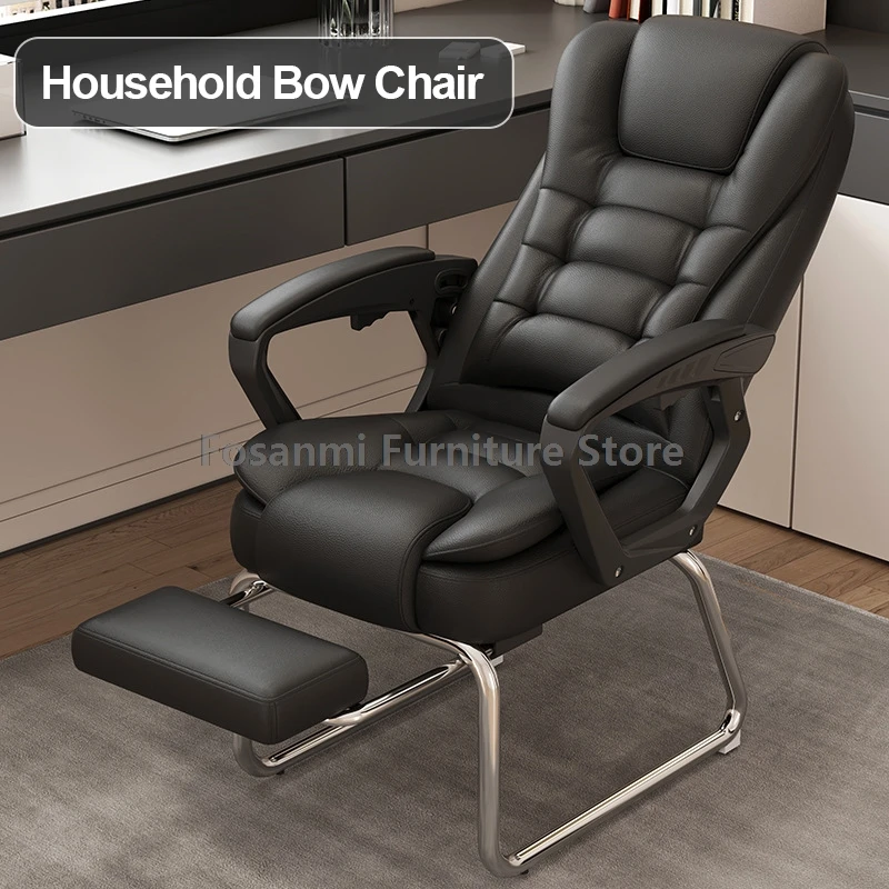 Bow-legged Computer Chair High Back Comfortable Desk Chair PVC Leather Soft Gaming Reclining Chair with Armrest for Home Office
Bow-legged Computer Chair High Back Comfortable Desk Chair PVC Leather Soft Gaming Reclining Chair with Armrest for Home Office