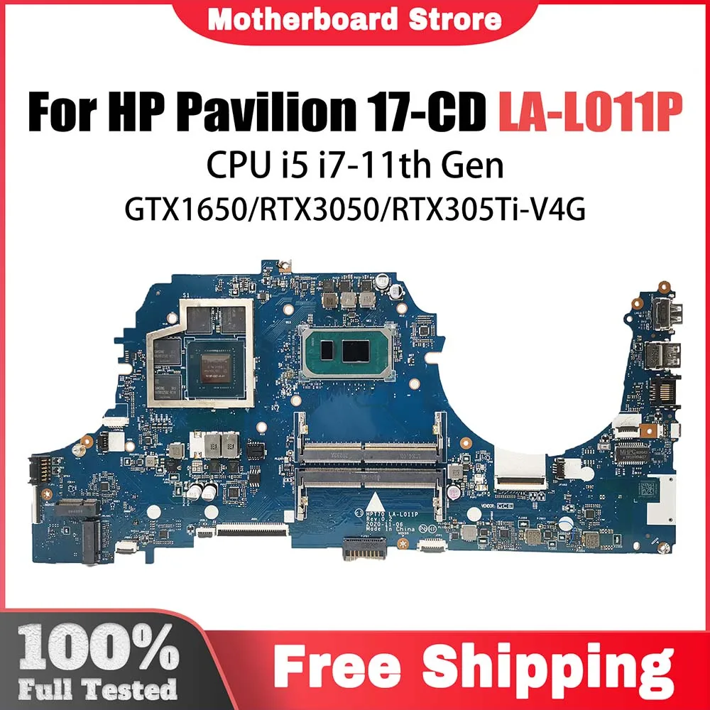 LA-L011P Материнская плата для ноутбука HP 17-CD Материнская плата для ноутбука i5-11300H i7-11370H RTX3050/RTX305Ti M53288-601 M43267-601 V4G
LA-L011P Материнская плата для ноутбука HP 17-CD Материнская плата для ноутбука i5-11300H i7-11370H RTX3050/RTX305Ti M53288-601 M43267-601 V4G