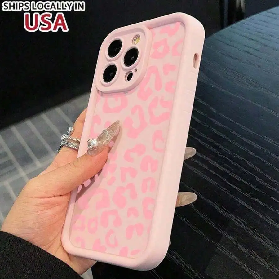 Pink Leopard Print Shockproof Phone Case For iPhone 15 Pro Max 14 Pro 13 Pro
Pink Leopard Print Shockproof Phone Case For iPhone 15 Pro Max 14 Pro 13 Pro