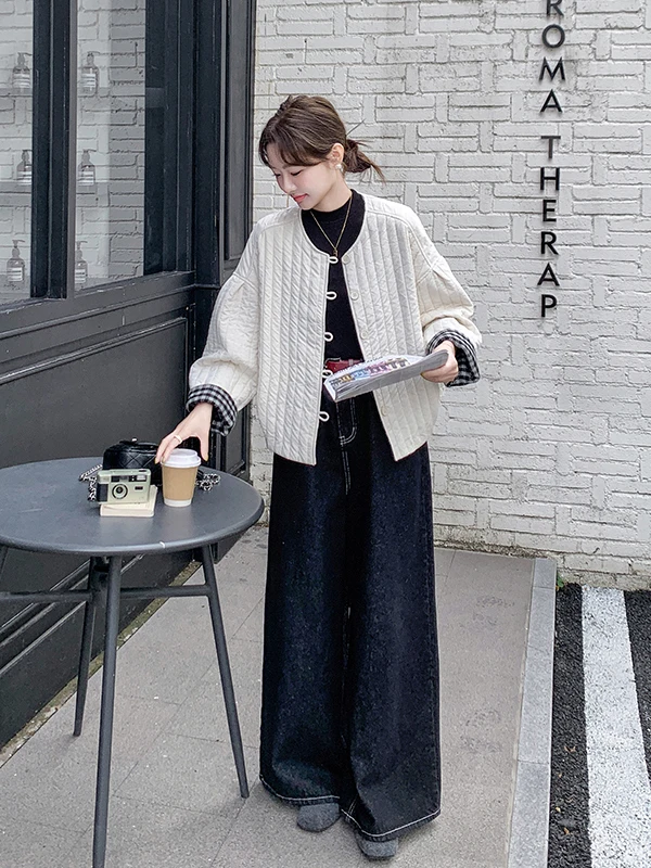 Lightweight Plaid Splicing Cotton Jaet Women's Autumn Winter New Korean Sle ular Cotton Clothes Loose Fit Long Sve
Lightweight Plaid Splicing Cotton Jaet Women's Autumn Winter New Korean Sle ular Cotton Clothes Loose Fit Long Sve