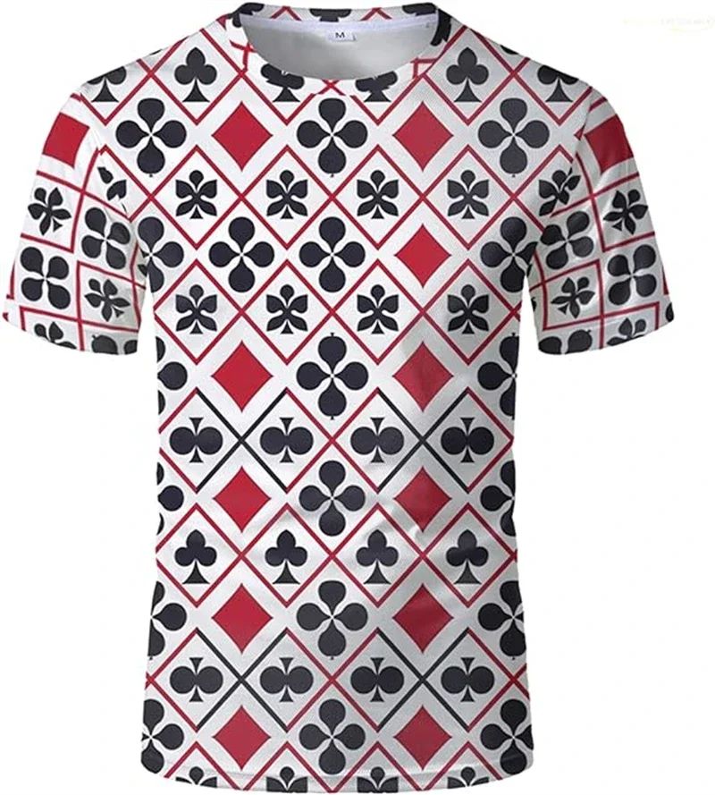 Summer Men's Poker Cards 3D Graphic T-Shirts Fashion King Of Spades Pattern Short Sleeve O Neck Top Tee Harajuku Street Tshirt
Summer Men's Poker Cards 3D Graphic T-Shirts Fashion King Of Spades Pattern Short Sleeve O Neck Top Tee Harajuku Street Tshirt