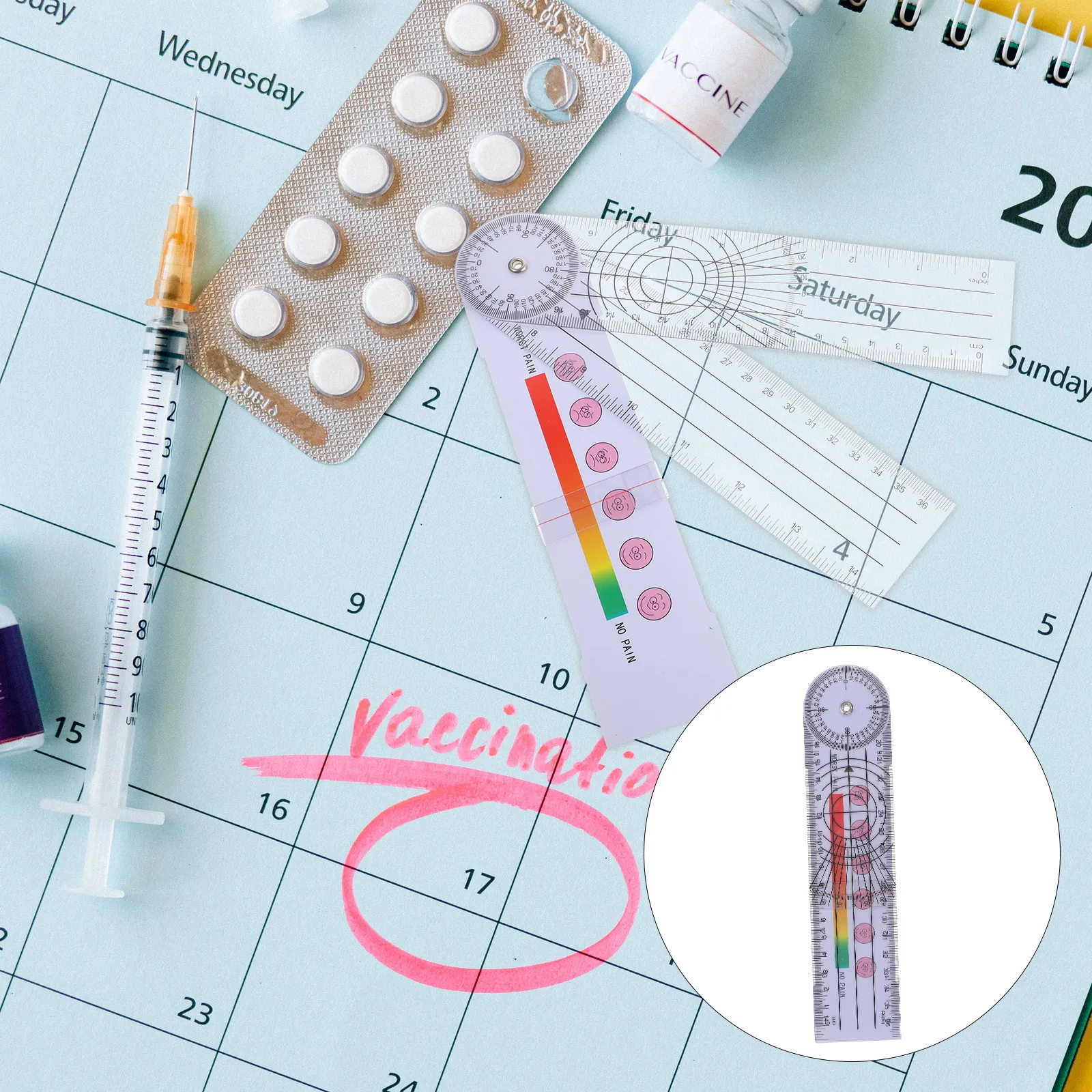 Pain Score Goniometer Portable Angle Protractor Ruler Medical Measurement Tool Pvc Compact Gauge Professional Home
Pain Score Goniometer Portable Angle Protractor Ruler Medical Measurement Tool Pvc Compact Gauge Professional Home