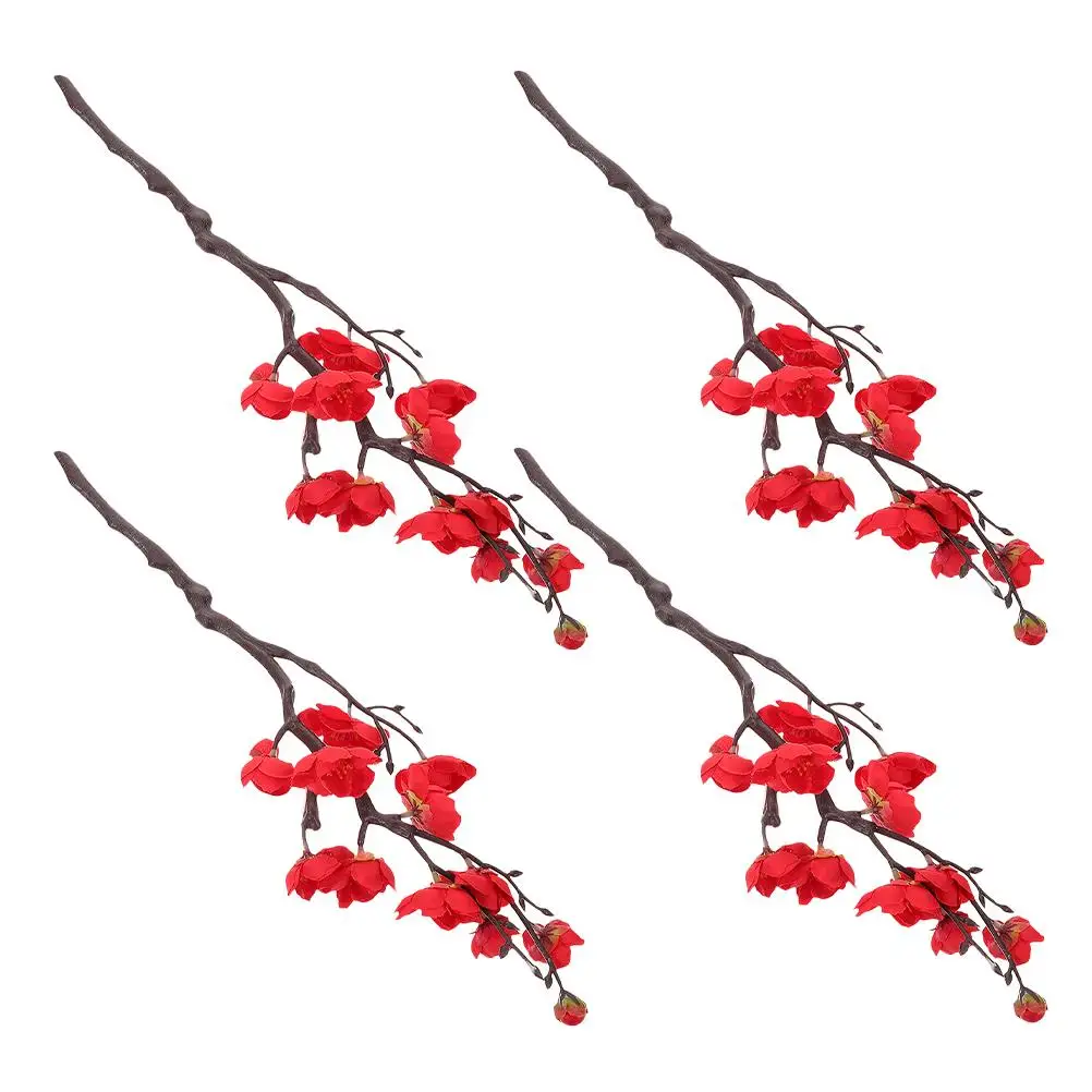 4 Pcs Plum Blossom Bouquet Artificial Cherry Blossom Branches High Realism Durable Silk Flowers Home Decor Wedding Arrangements
4 Pcs Plum Blossom Bouquet Artificial Cherry Blossom Branches High Realism Durable Silk Flowers Home Decor Wedding Arrangements