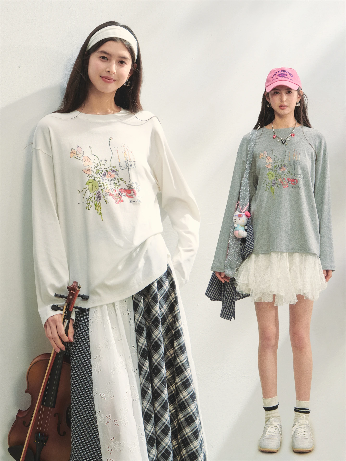 Женская повседневная футболка AsGony с цветочным принтом, свободного кроя, с длинным рукавом и круглым вырезом, в корейском стиле, с креативным узором
Женская повседневная футболка AsGony с цветочным принтом, свободного кроя, с длинным рукавом и круглым вырезом, в корейском стиле, с креативным узором