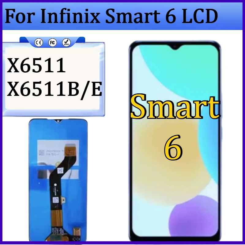 New TFT LCD For Infinix Smart 6 LCD Display Touch Screen For Smart 6 X6511 LCD Replacement Digitizer Panel Assembly NO Frame
New TFT LCD For Infinix Smart 6 LCD Display Touch Screen For Smart 6 X6511 LCD Replacement Digitizer Panel Assembly NO Frame