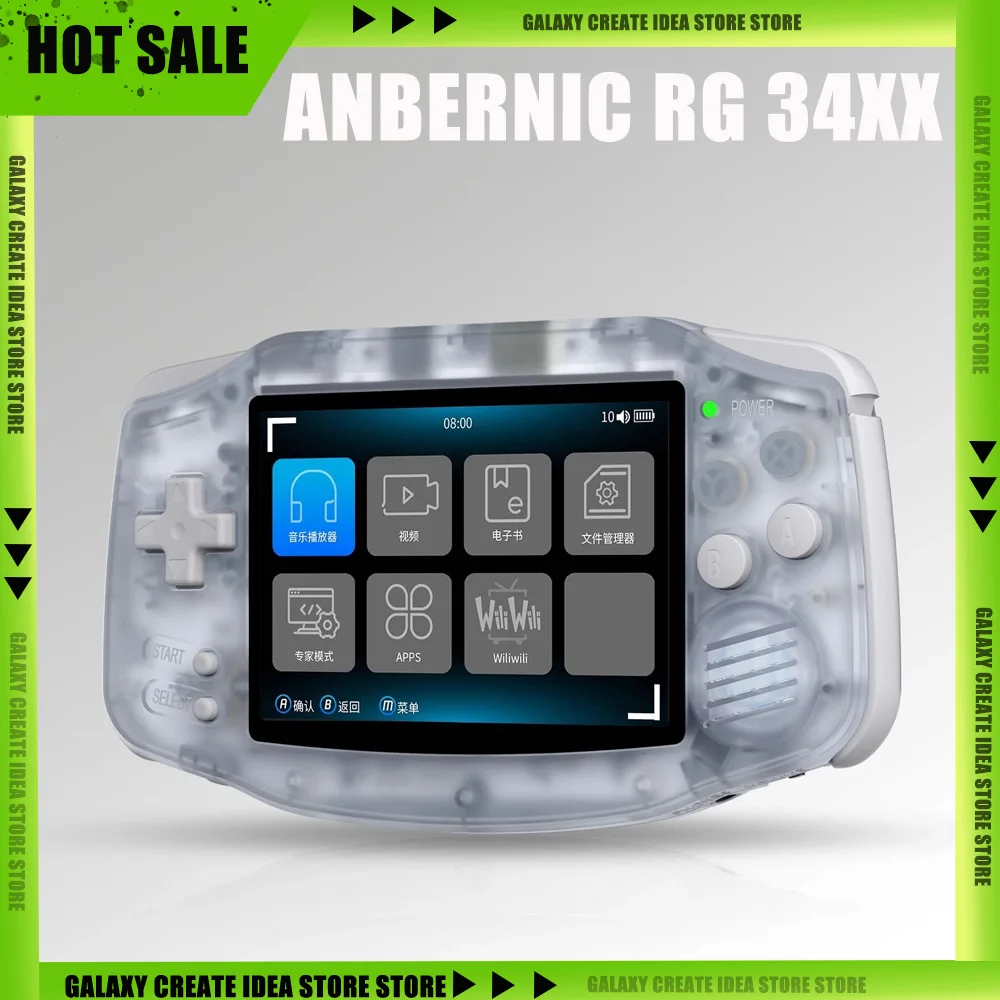 ANBERNIC RG 34XX Linux64-bit Retro Handheld Game Console 3.4”HD IPS ScreenWifi Bluetooth RG34XX Video Gaming Consoles PSP Gift
ANBERNIC RG 34XX Linux64-bit Retro Handheld Game Console 3.4”HD IPS ScreenWifi Bluetooth RG34XX Video Gaming Consoles PSP Gift