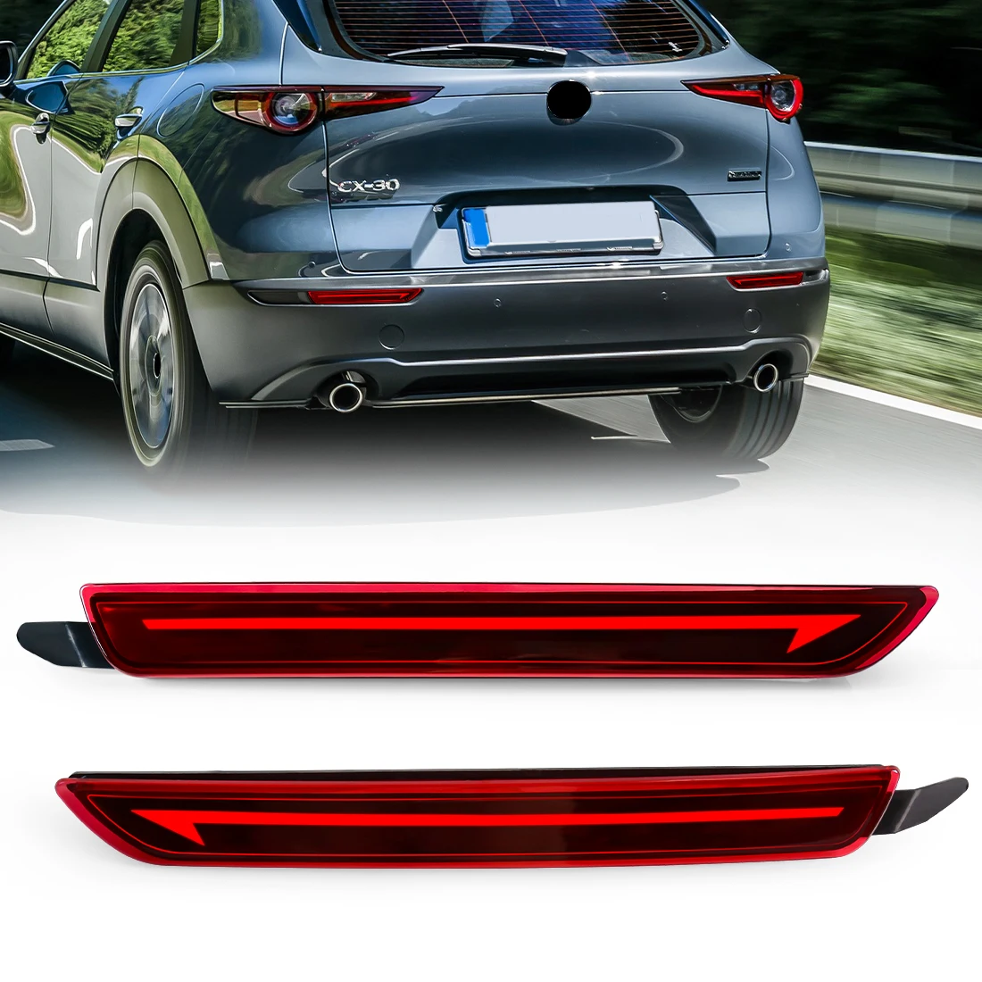 2 шт. динамический указатель поворота для Mazda CX-30 CX30 CX50 CX-50 2020 2021 2022, сигнальная лампа дальнего света, отражатель заднего бампера
2 шт. динамический указатель поворота для Mazda CX-30 CX30 CX50 CX-50 2020 2021 2022, сигнальная лампа дальнего света, отражатель заднего бампера