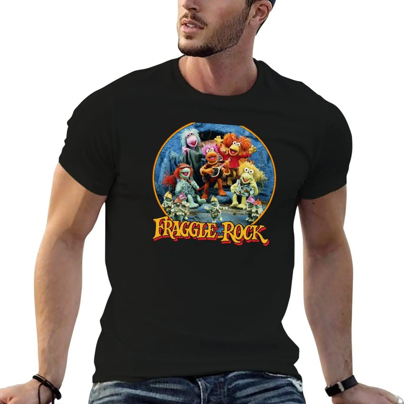 Fraggle Rock Band Vintage 80s T-Shirt black cotton t-shirt plain for man package man t shirt cotton T-Shirt
Fraggle Rock Band Vintage 80s T-Shirt black cotton t-shirt plain for man package man t shirt cotton T-Shirt