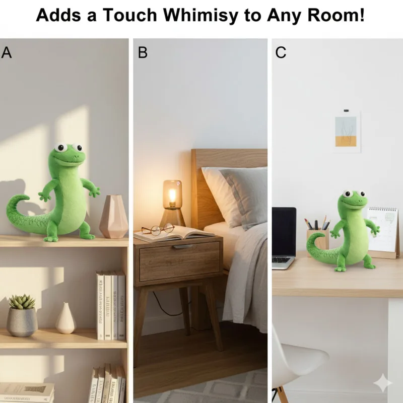 Animal Green Lizard Plush Toy Y2K Realistic Reptile Stuffed Doll Cute Transformation Green Lizard Beaver Style Plushie Gift New
Animal Green Lizard Plush Toy Y2K Realistic Reptile Stuffed Doll Cute Transformation Green Lizard Beaver Style Plushie Gift New