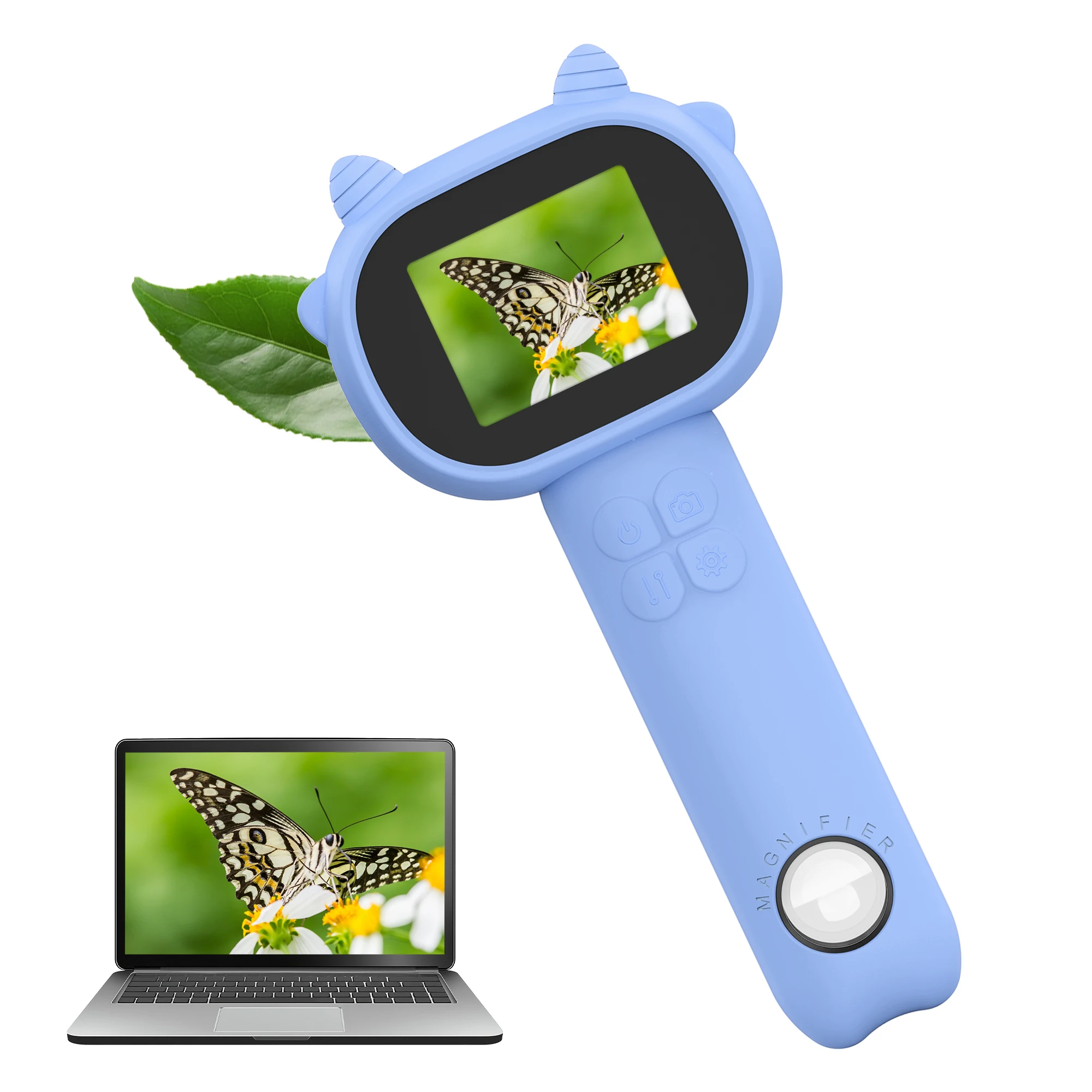 Children's Microscope Digital Camera magnifying glass Toy with 8 Light Emitting Diodes 500x Lens Head Mini Portable Children's Handheld Pocket Microscope
Children's Microscope Digital Camera magnifying glass Toy with 8 Light Emitting Diodes 500x Lens Head Mini Portable Children's Handheld Pocket Microscope