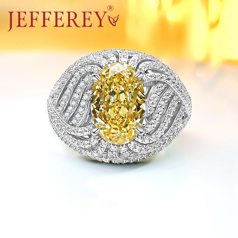 S925 Silver Oval Shape Yellow Diamond Women Ring White Gold Color Inlaid Full Diamonds Wedding Band Couples Luxury Jewelry Gift
S925 Silver Oval Shape Yellow Diamond Women Ring White Gold Color Inlaid Full Diamonds Wedding Band Couples Luxury Jewelry Gift