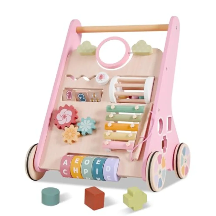 Montessori baby push walker for 10 months+ wooden wheels natural wood color smooth-rolling and stable support for learning to w
Montessori baby push walker for 10 months+ wooden wheels natural wood color smooth-rolling and stable support for learning to w
