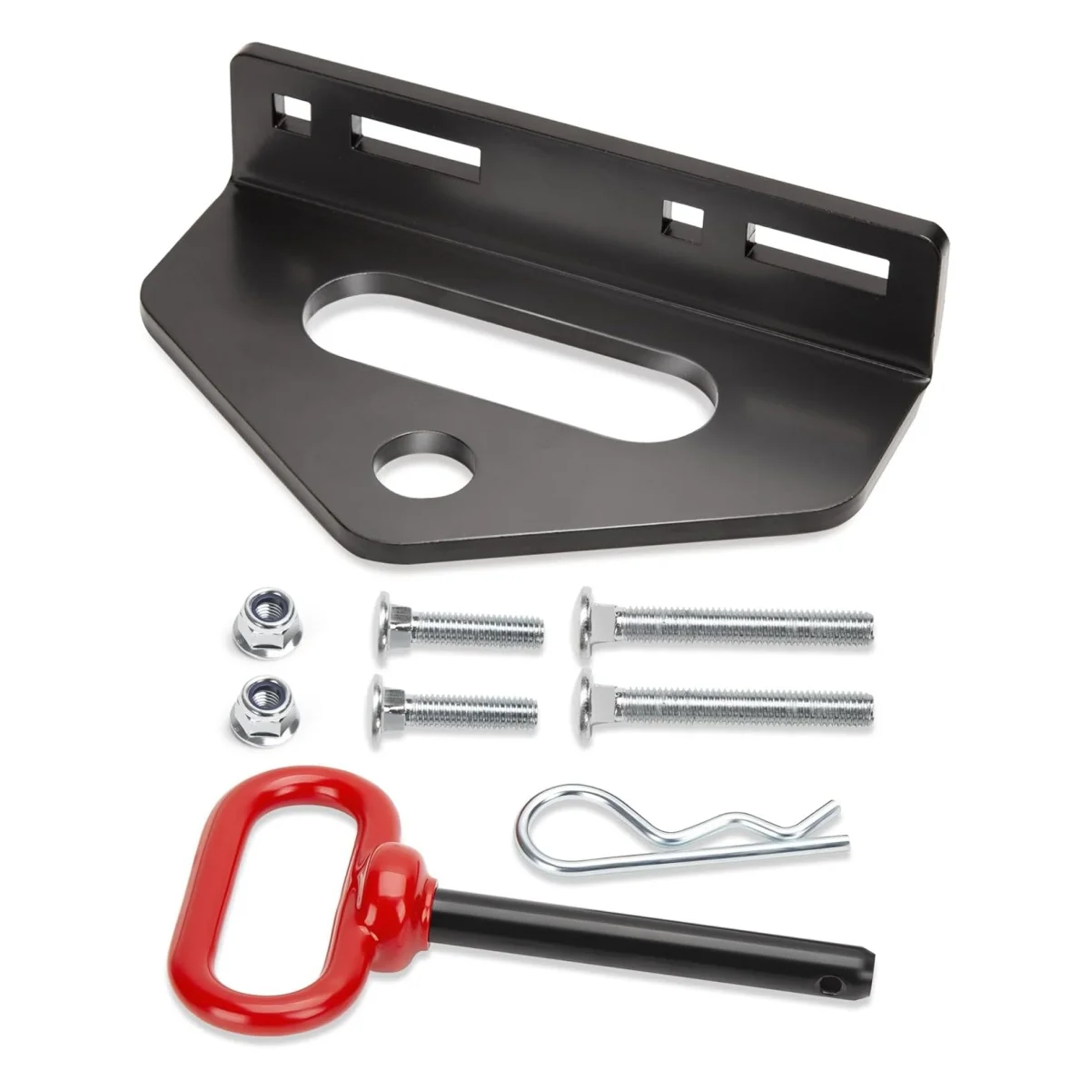 Mower trailer trailer hitch and hitch pin,1/4 inch (6 mm) heavy steel universal lawn trailer hitch kit with pin, versatile chain
Mower trailer trailer hitch and hitch pin,1/4 inch (6 mm) heavy steel universal lawn trailer hitch kit with pin, versatile chain