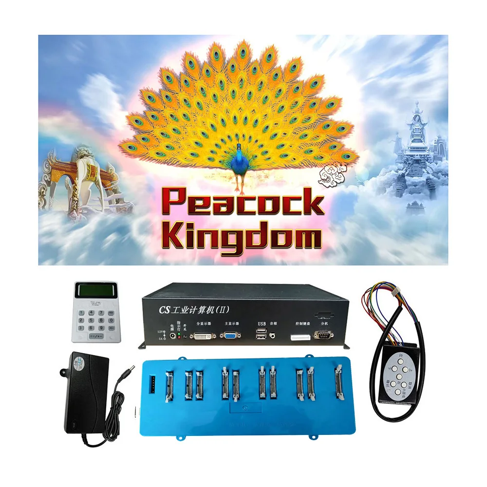 USA Popular Peacock Kingdom Fish Hunter Arcade Shooting Game Machine Host Accessories
USA Popular Peacock Kingdom Fish Hunter Arcade Shooting Game Machine Host Accessories