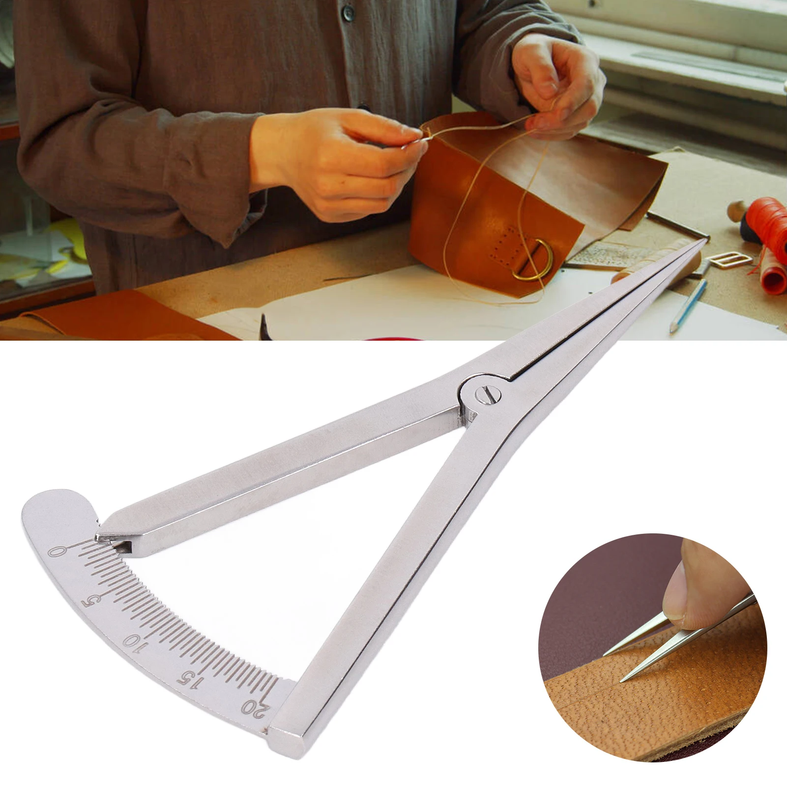 Leather Marking Gauge DIY Handmade Leathers Art Stainless Steel Adjustable Fine Marking Gauge Leather Tools
Leather Marking Gauge DIY Handmade Leathers Art Stainless Steel Adjustable Fine Marking Gauge Leather Tools