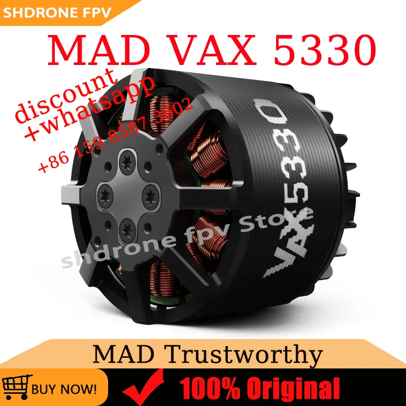 Hot Sale MAD VAX 5330 VTOL Airplane Drone Motor 220KV 260KV DC Motors with Thrust Bearing for RC VTOL Drone Air-craft
Hot Sale MAD VAX 5330 VTOL Airplane Drone Motor 220KV 260KV DC Motors with Thrust Bearing for RC VTOL Drone Air-craft