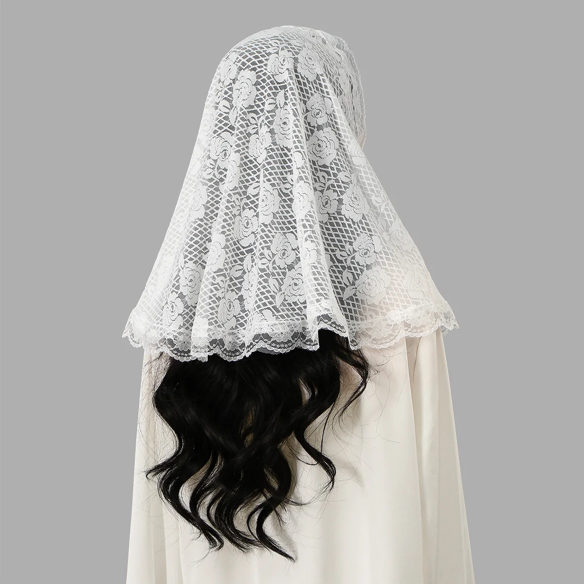 Lace Mantilla Veils Scarf For Church Black Catholic Chapels Christian Veils For Wedding Bride Spanish Traditional Head Covering
Lace Mantilla Veils Scarf For Church Black Catholic Chapels Christian Veils For Wedding Bride Spanish Traditional Head Covering