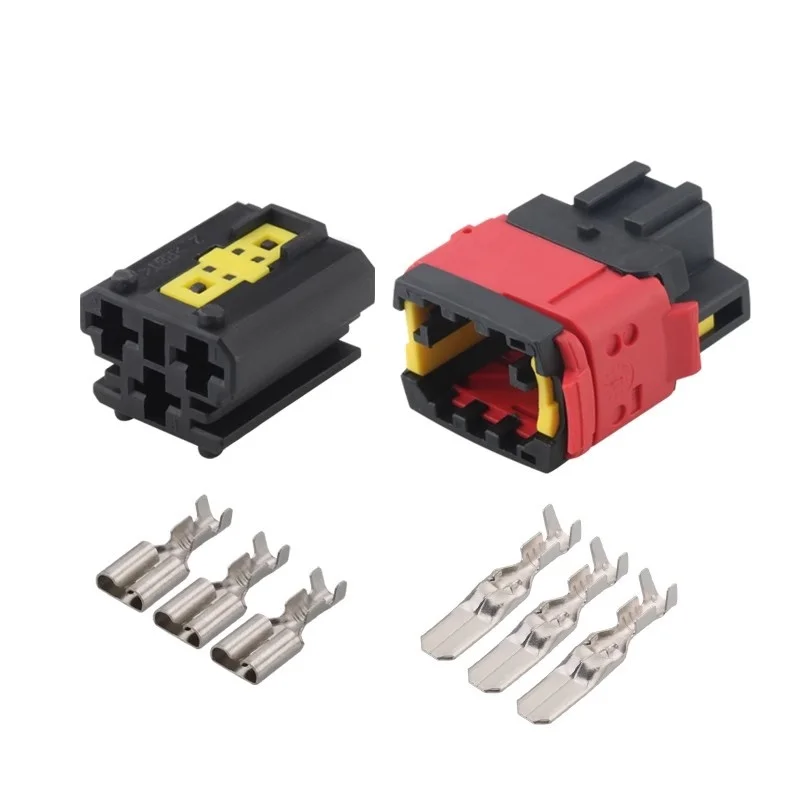 1 Set 3 Pin 6.3mm Auto Wire Connector For High Current Wiring Harness Socket 1544226-1 15442265-2
1 Set 3 Pin 6.3mm Auto Wire Connector For High Current Wiring Harness Socket 1544226-1 15442265-2