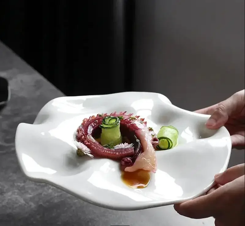 Необычная керамическая обеденная тарелка для ресторана, основное блюдо, сервисный поднос для торта, десерта, дома, кухни, ужина, стейка, посуда
Необычная керамическая обеденная тарелка для ресторана, основное блюдо, сервисный поднос для торта, десерта, дома, кухни, ужина, стейка, посуда