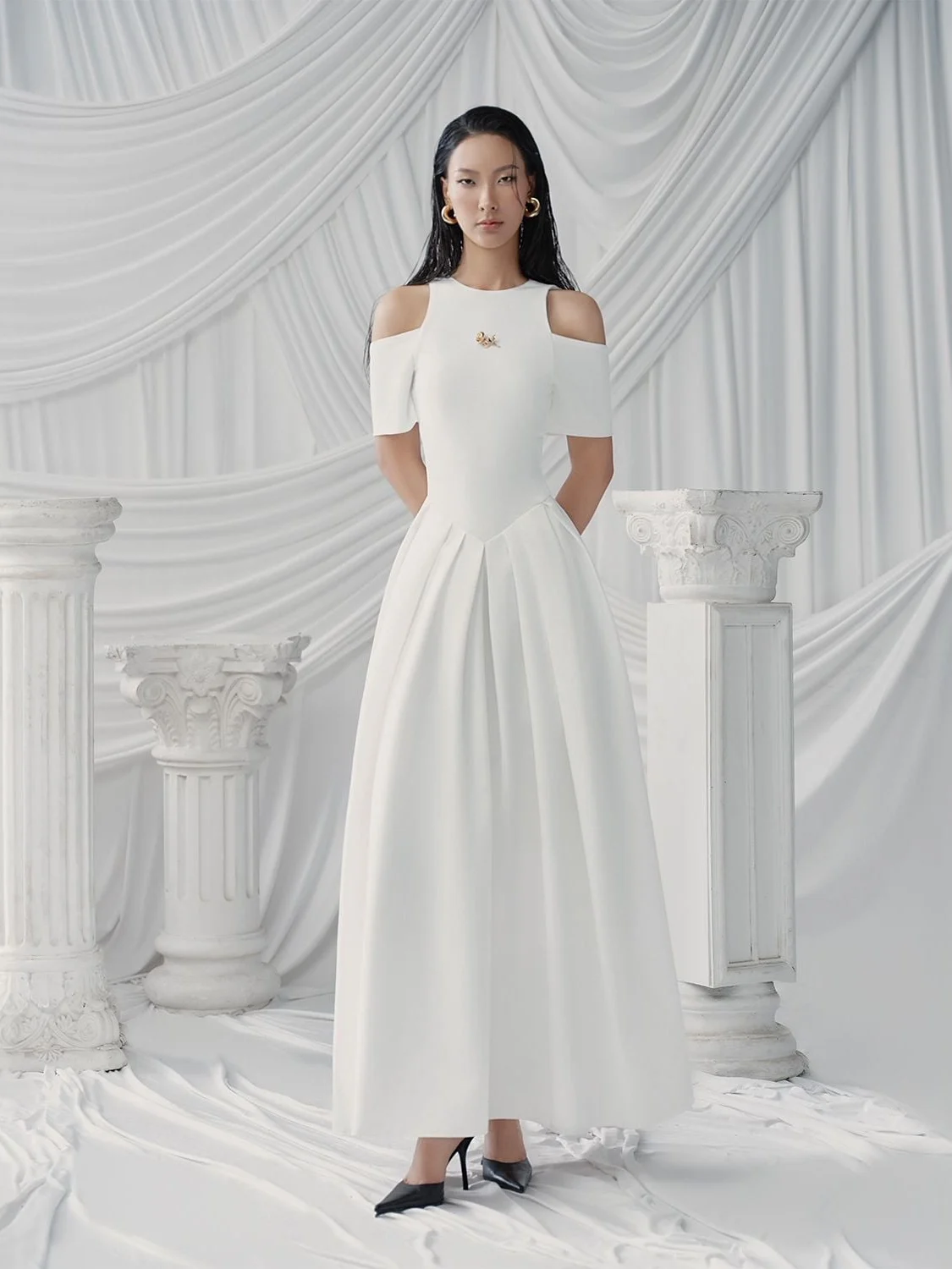 Белое платье макси с открытыми плечами и пышной юбкой с завышенной талией, трансформируемое, для свадьбы, вечеринки, свидания, выступления
Белое платье макси с открытыми плечами и пышной юбкой с завышенной талией, трансформируемое, для свадьбы, вечеринки, свидания, выступления