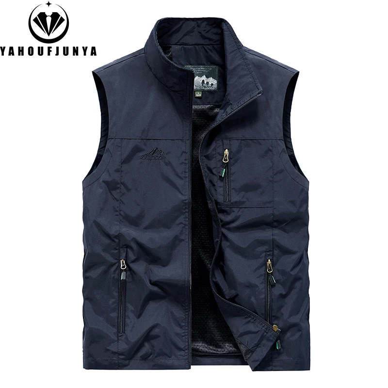 2026 Summer Men Sleeveless Outdoor Cargo Leisure Stand Collar Vest Men Pocket Solid Color Breathable Thin Vest Male Waistcoat
2026 Summer Men Sleeveless Outdoor Cargo Leisure Stand Collar Vest Men Pocket Solid Color Breathable Thin Vest Male Waistcoat