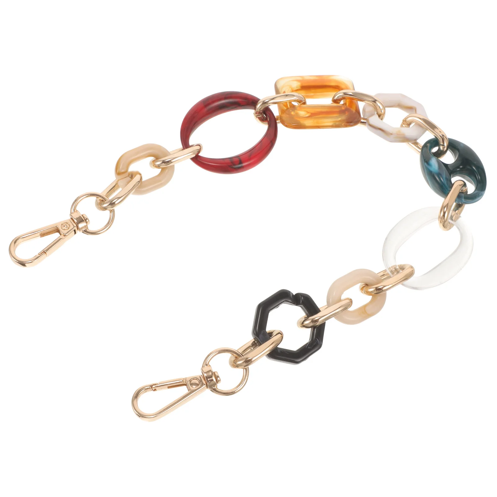 Resin Decoration Bag Chain Strap for Handbag Purse Clutch Wallet Phone Detachable Smooth Buckle Installation Tote
Resin Decoration Bag Chain Strap for Handbag Purse Clutch Wallet Phone Detachable Smooth Buckle Installation Tote