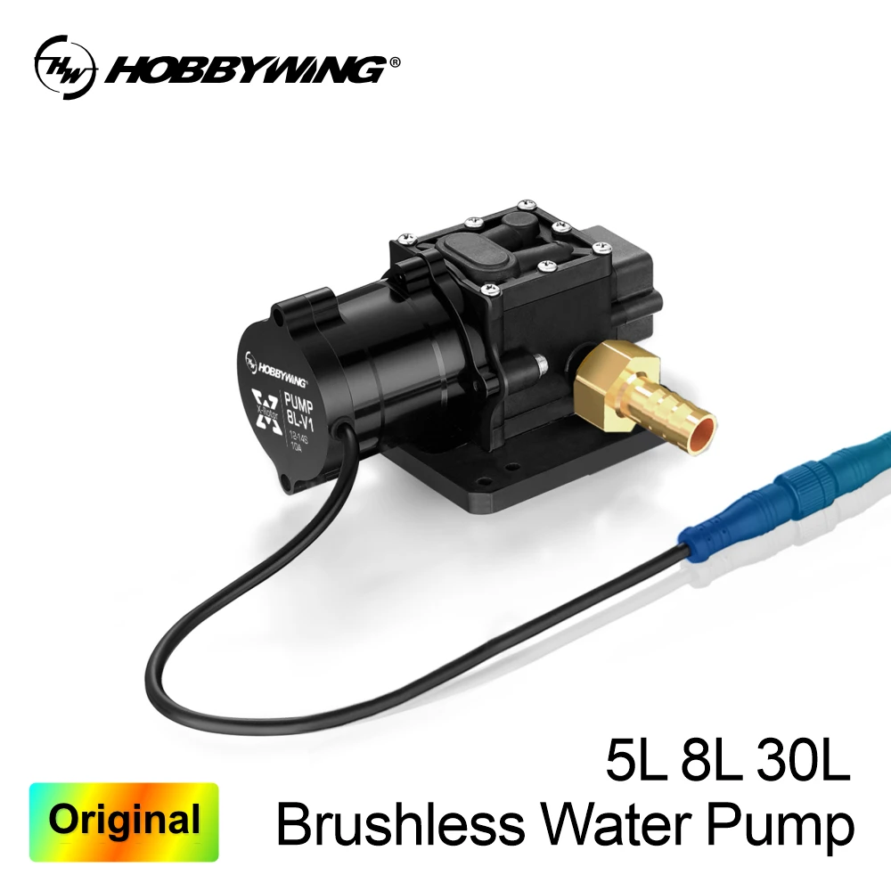 Hobbywing Original One-Piece Brushless Water Pump 8L 5L 30L Agricultural Drons Stable and Durable Long Service Life 500h IP67
Hobbywing Original One-Piece Brushless Water Pump 8L 5L 30L Agricultural Drons Stable and Durable Long Service Life 500h IP67
