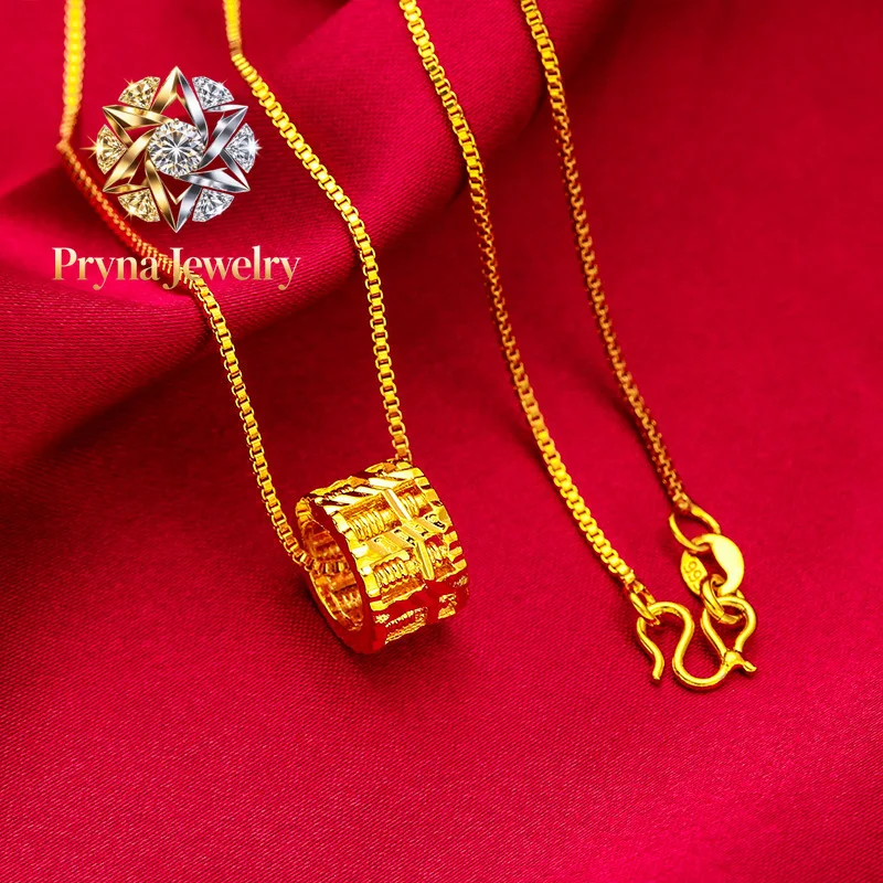 Pryna Jewelry Abacus Pendant Fine Chain for Women, 24K Gold, AU999 | Matte gold ruyi abacus with enamel beads, classic for cheo
Pryna Jewelry Abacus Pendant Fine Chain for Women, 24K Gold, AU999 | Matte gold ruyi abacus with enamel beads, classic for cheo