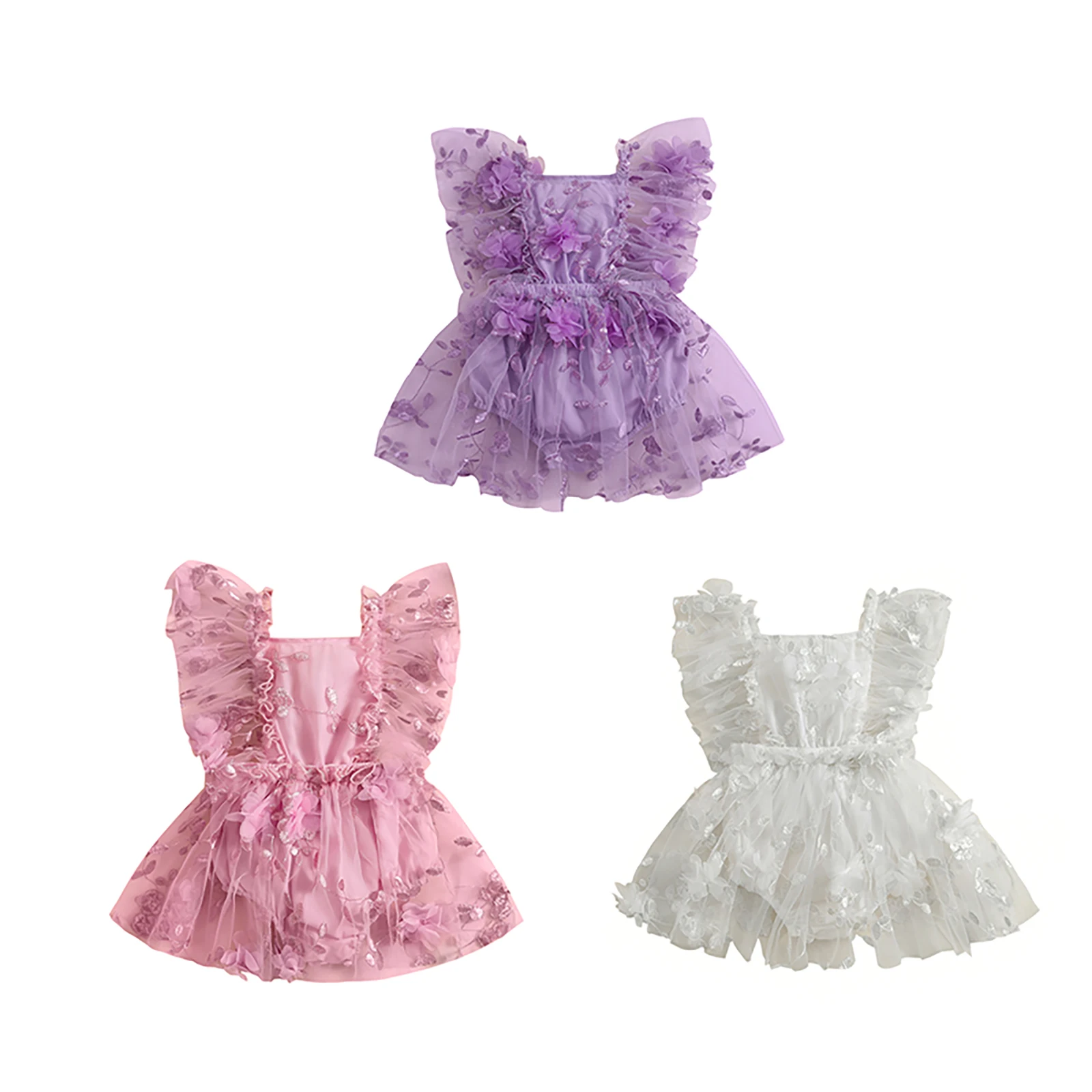 Infant Baby Girl Romper Dress Leaf Embroidery Square Neck Summer Sleeveless Jumpsuit
Infant Baby Girl Romper Dress Leaf Embroidery Square Neck Summer Sleeveless Jumpsuit