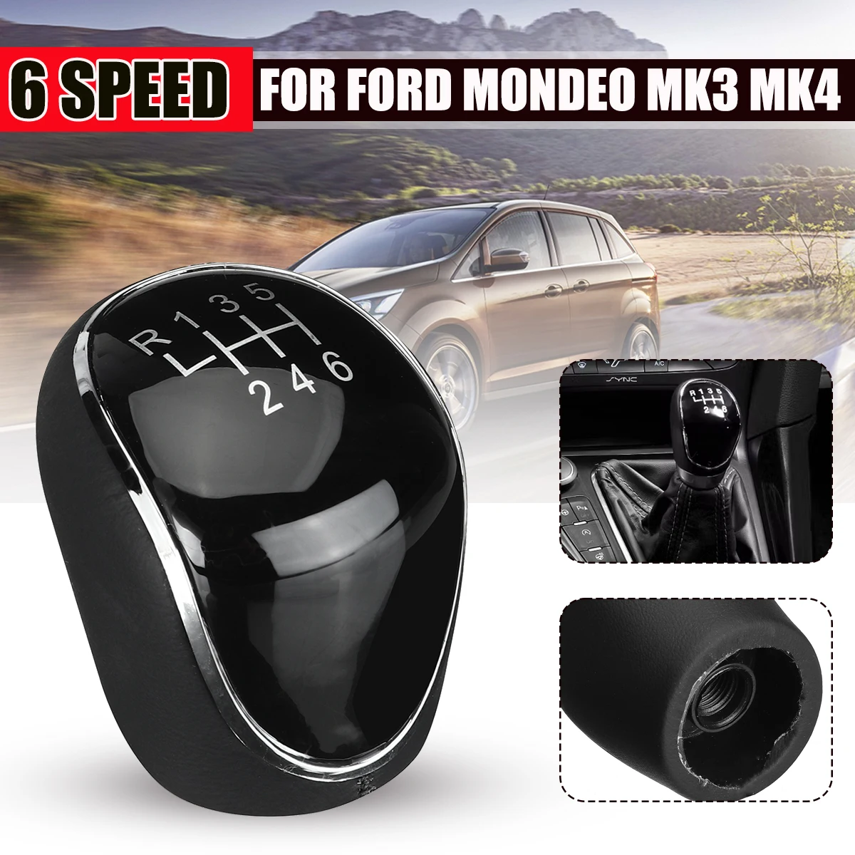 Ручка переключения передач кожаная для Ford C-Max Focus Mk2 Mk3 Grand C-Max Galaxy Kuga Transit Connect Custom S-Max, 5/6 скоростей
Ручка переключения передач кожаная для Ford C-Max Focus Mk2 Mk3 Grand C-Max Galaxy Kuga Transit Connect Custom S-Max, 5/6 скоростей