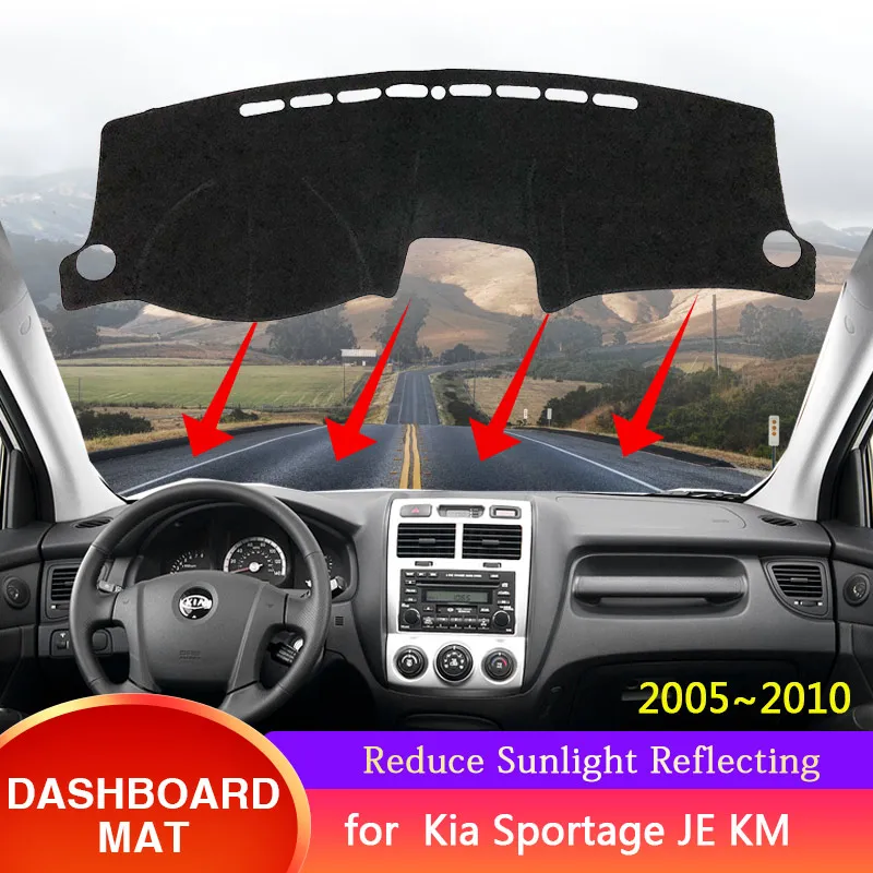 for Kia Sportage JE KM 2005 2006 2007 2008 2009 2010 Dashboard Cover Sunshade Anti-sun Protect Carpet Pad Cushion Car Accessorie
for Kia Sportage JE KM 2005 2006 2007 2008 2009 2010 Dashboard Cover Sunshade Anti-sun Protect Carpet Pad Cushion Car Accessorie