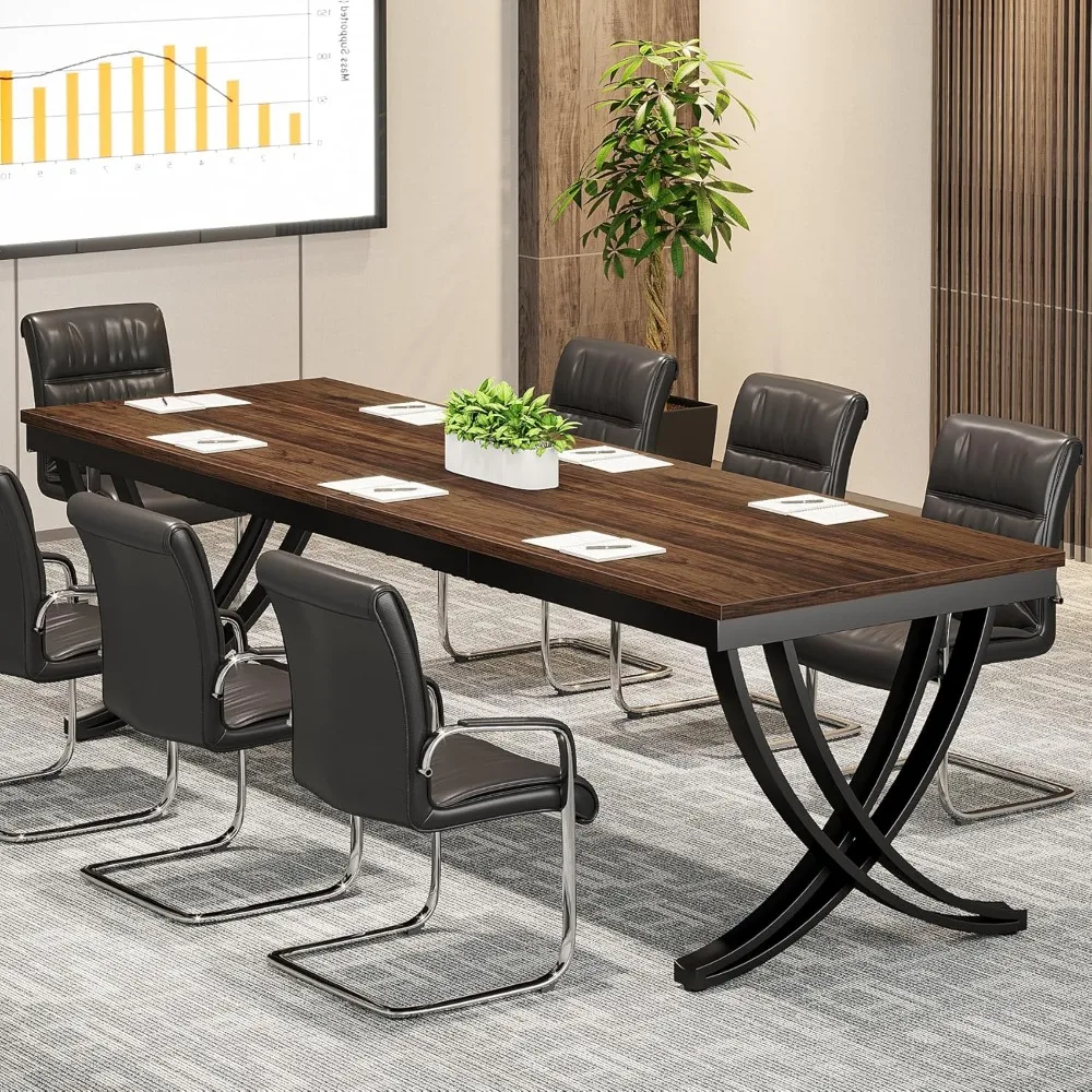 78 inch long metal frame cuboid conference table, business furniture office conference room conference table
78 inch long metal frame cuboid conference table, business furniture office conference room conference table