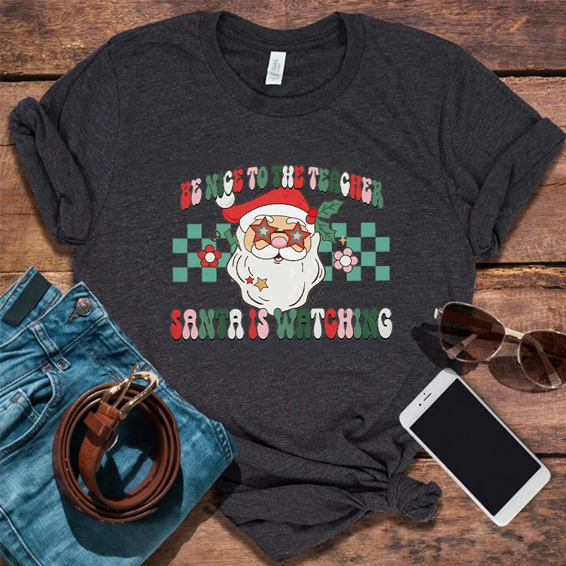 Retro Santa Teacher Shirt Comfort Colors Christmas Teacher Tshirt Teacher Clothes Harajuku Christmas Tees Xmas Women Clothing L
Retro Santa Teacher Shirt Comfort Colors Christmas Teacher Tshirt Teacher Clothes Harajuku Christmas Tees Xmas Women Clothing L
