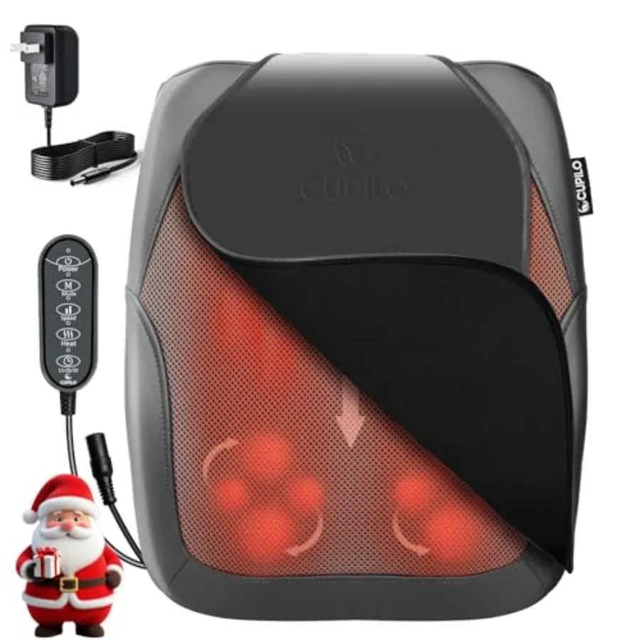 FSA Eligible HSA Lower Back Massager with Heat for Deep Tissue Pain Relief 4D Shiatsu Massage in Black with Deep Kneading and U
FSA Eligible HSA Lower Back Massager with Heat for Deep Tissue Pain Relief 4D Shiatsu Massage in Black with Deep Kneading and U
