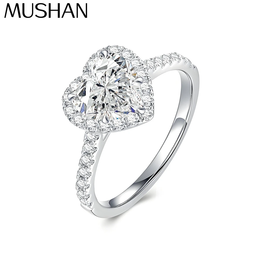 MuShan Designer Jewelry 925 Sterling Silver Ring Round Moissanite Statement Ring for Partner 18K Gold Plated MST Patent Rings
MuShan Designer Jewelry 925 Sterling Silver Ring Round Moissanite Statement Ring for Partner 18K Gold Plated MST Patent Rings