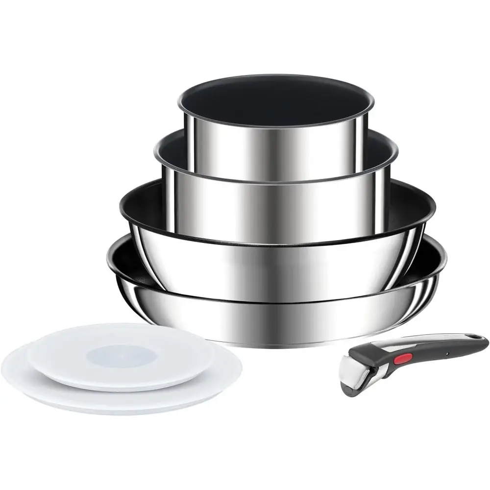 Teal Ingenio Preerence ON Sauan Set, 7 Pieces, Stackable, Removable Handle, Space Saving, Non-Stick, Induction, StainlSteel, L97
Teal Ingenio Preerence ON Sauan Set, 7 Pieces, Stackable, Removable Handle, Space Saving, Non-Stick, Induction, StainlSteel, L97