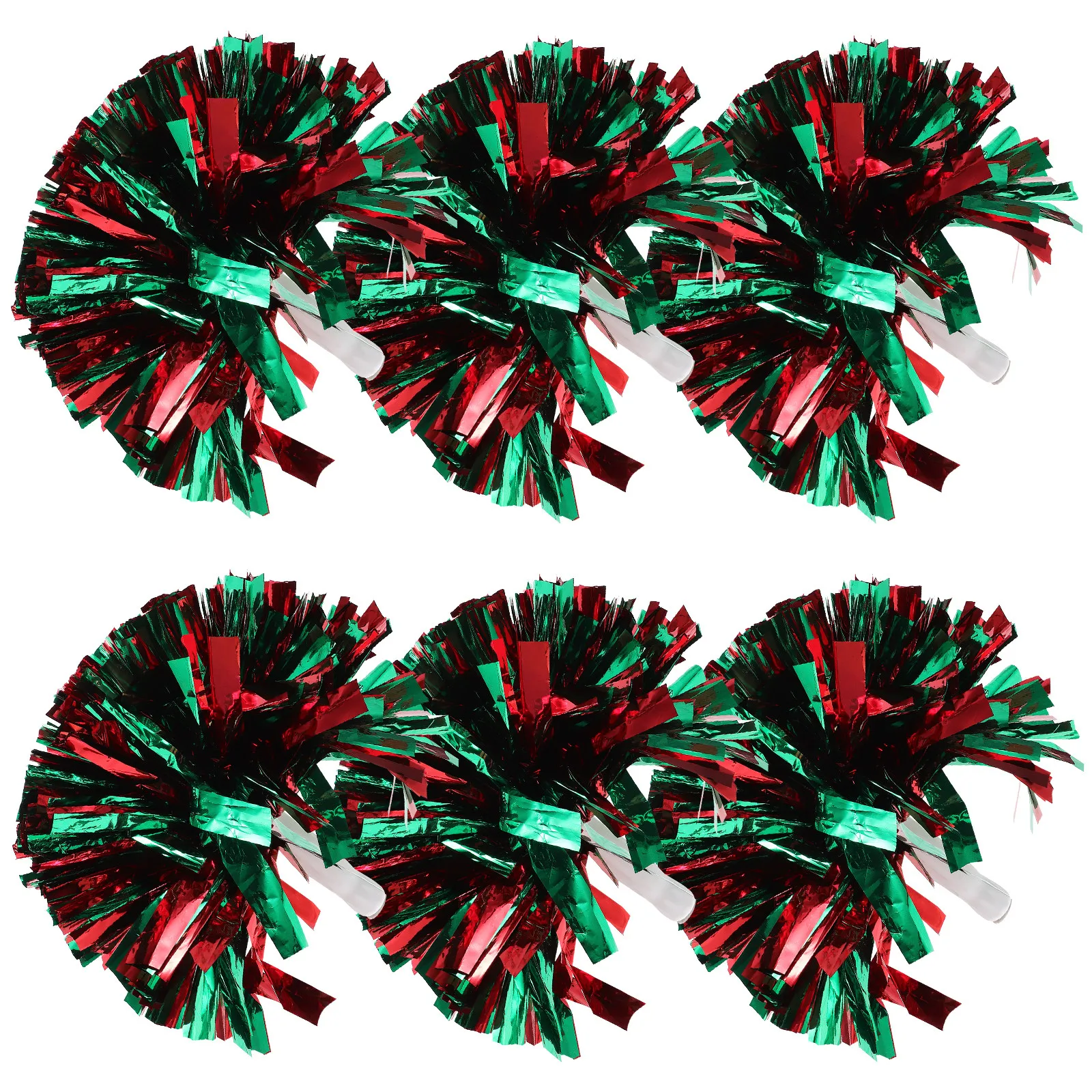 6Pcs Handheld Cheer Pom Poms Pe Material Bright Metallic Colors Reusable for Sports Dance Party Cheerleading Performance Props
6Pcs Handheld Cheer Pom Poms Pe Material Bright Metallic Colors Reusable for Sports Dance Party Cheerleading Performance Props