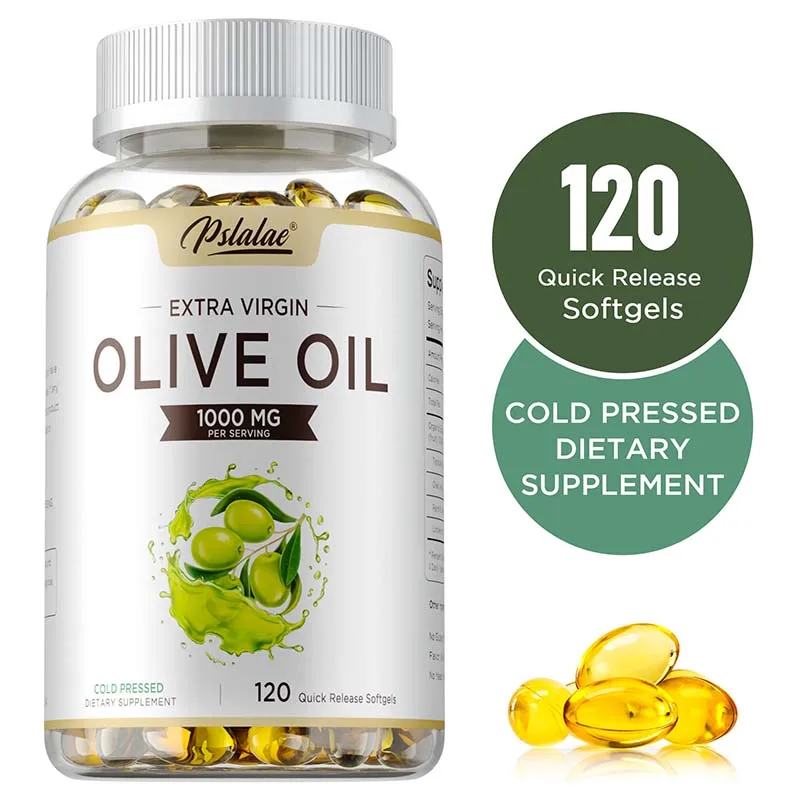 Olive Oil Capsules 1000MG - Promotes Brain and Heart Health, Boosts Cellular Energy, Reduces Wrinkles, Improves Immunity
Olive Oil Capsules 1000MG - Promotes Brain and Heart Health, Boosts Cellular Energy, Reduces Wrinkles, Improves Immunity