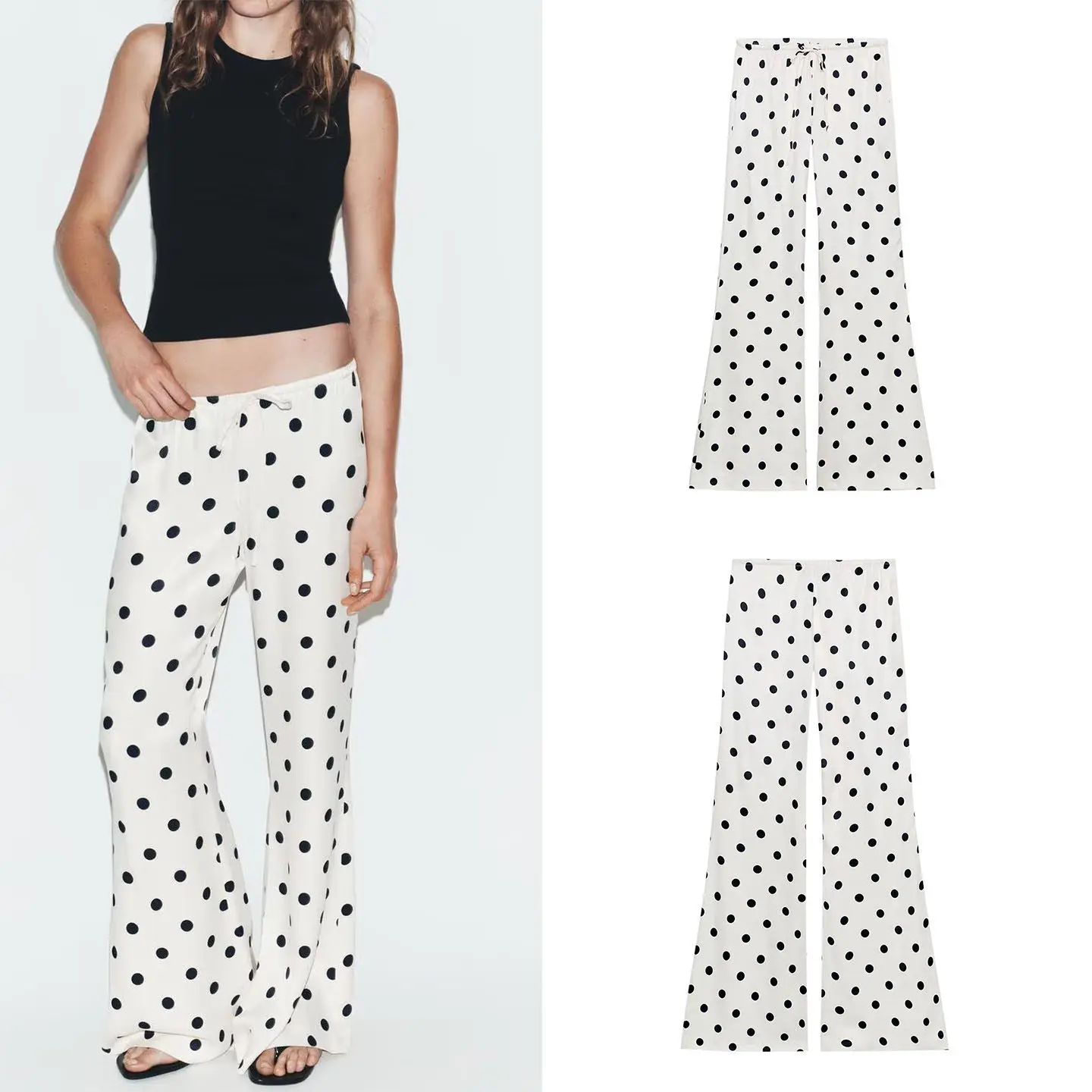 Fashionable Polka Dot Belted Pants Women's Straight Leg Casual Trousers Summer 2026 Natural Waist Alluring Style Zadata Brand
Fashionable Polka Dot Belted Pants Women's Straight Leg Casual Trousers Summer 2026 Natural Waist Alluring Style Zadata Brand