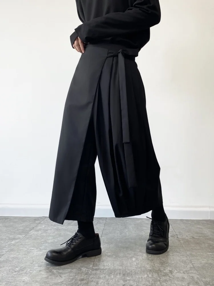 Новые мужские брюки в китайском стиле, черные, в стиле самурая, осенне-зимние, широкие, прямого кроя, повседневные, модные, спортивные, черные
Новые мужские брюки в китайском стиле, черные, в стиле самурая, осенне-зимние, широкие, прямого кроя, повседневные, модные, спортивные, черные