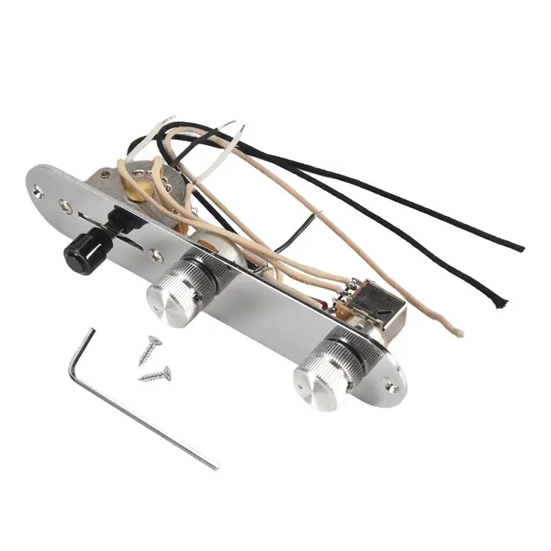 A89E-Prewired Guitar Control Plate Assembly,Loaded 3-Way Blade Switch Push Pull Potentiometer Excellent CTS Pot Speed Knobs
A89E-Prewired Guitar Control Plate Assembly,Loaded 3-Way Blade Switch Push Pull Potentiometer Excellent CTS Pot Speed Knobs