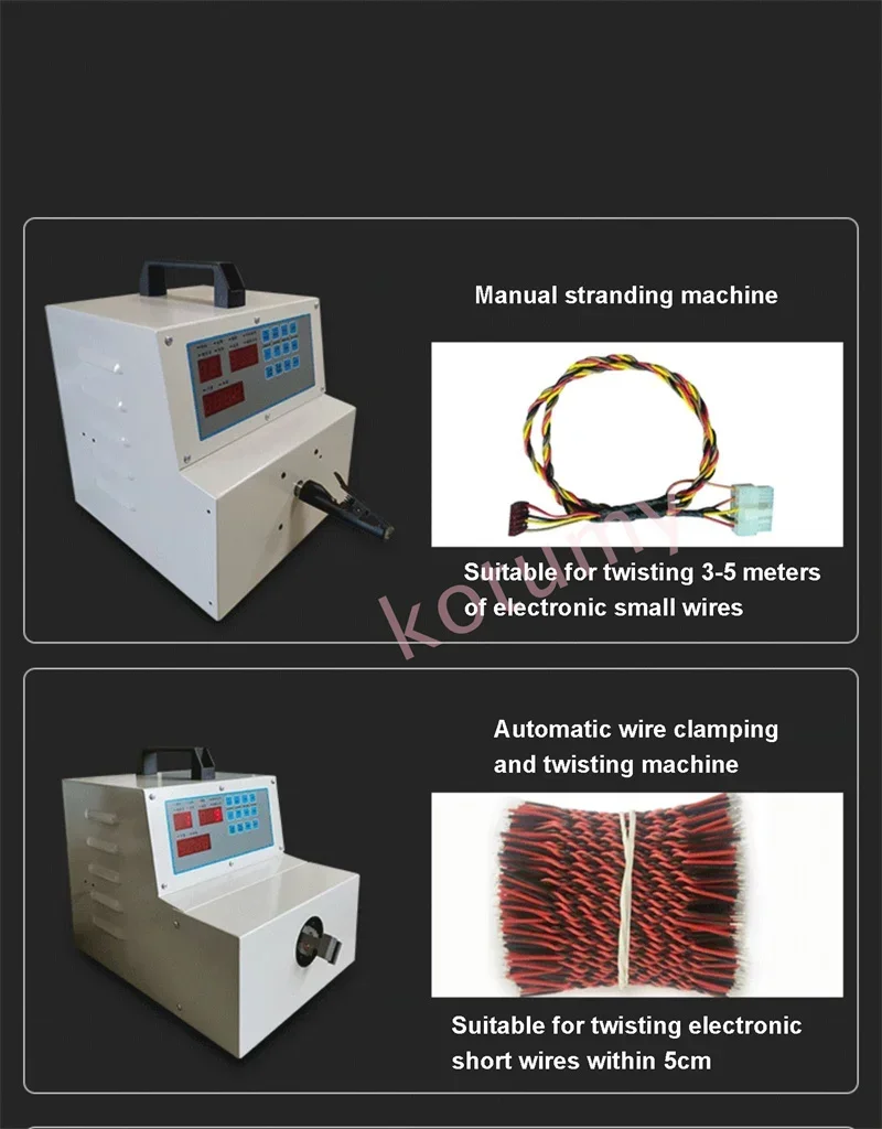 Wire Winder Microcomputer Automatic Coil Wire Winding Machine High-speed Twisting Machine Cable Wire Twister 110V/220V
Wire Winder Microcomputer Automatic Coil Wire Winding Machine High-speed Twisting Machine Cable Wire Twister 110V/220V