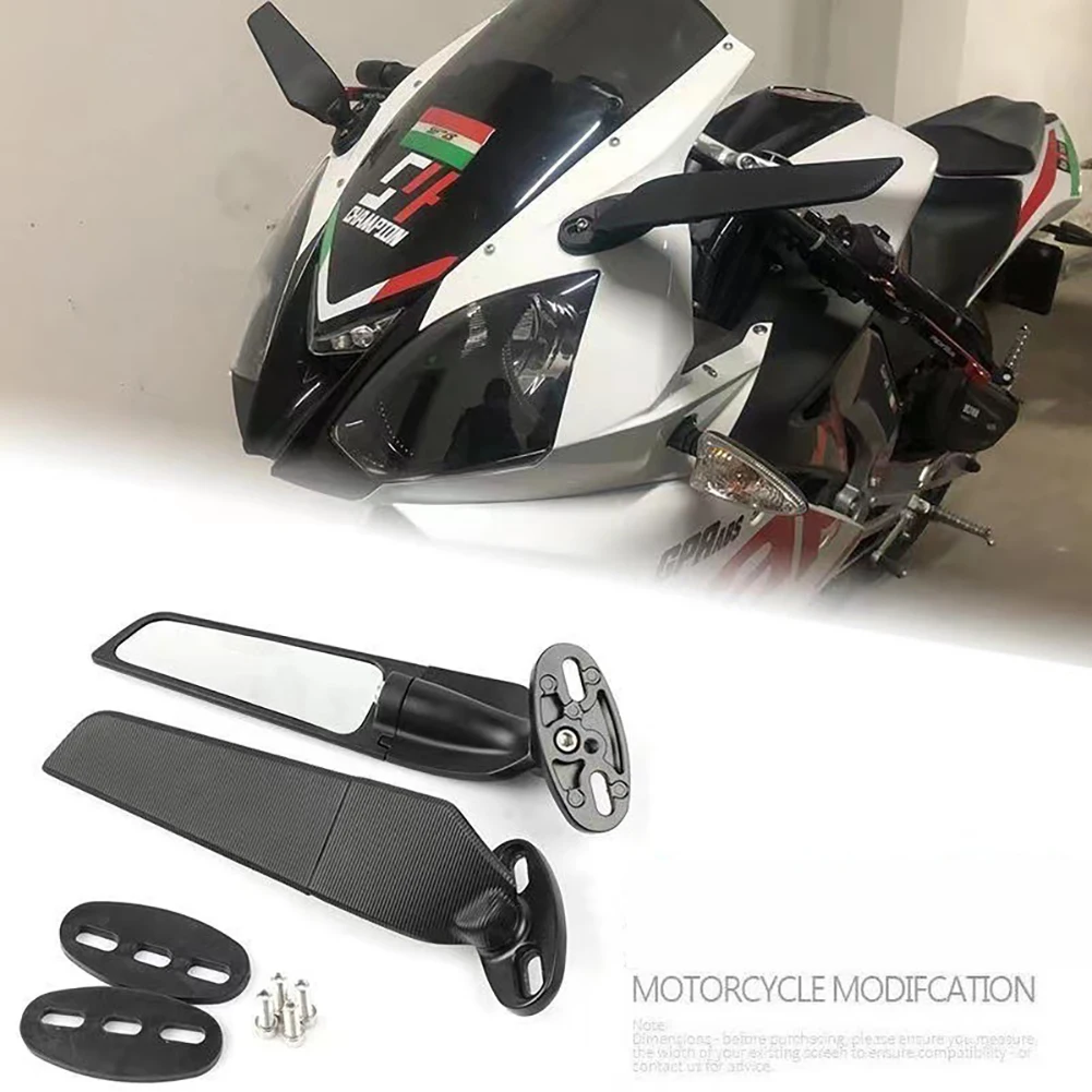 2Pcs Motorcycle Rearview Wing Mirrors Adjustable Rotating Clear Side Mirrors Fairing For Front Upper Exterior Accessories
2Pcs Motorcycle Rearview Wing Mirrors Adjustable Rotating Clear Side Mirrors Fairing For Front Upper Exterior Accessories