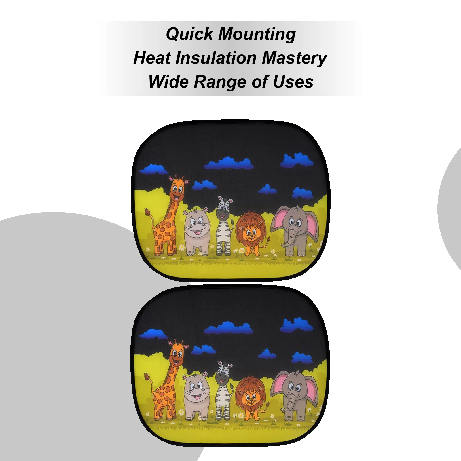 Side Window Sunshade Cartoon Animal Static Cling Window Shade Cartoon Glare Blocker Mesh Shield Protection Electrostatic
Side Window Sunshade Cartoon Animal Static Cling Window Shade Cartoon Glare Blocker Mesh Shield Protection Electrostatic