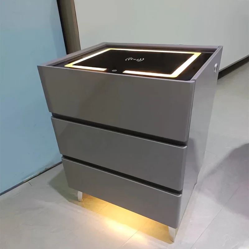 # SideTable для спальни, сенсорный светоизлучающий диод, дизайн динамика, умная зарядка, прикроватная тумбочка, беспроводная связь
# SideTable для спальни, сенсорный светоизлучающий диод, дизайн динамика, умная зарядка, прикроватная тумбочка, беспроводная связь