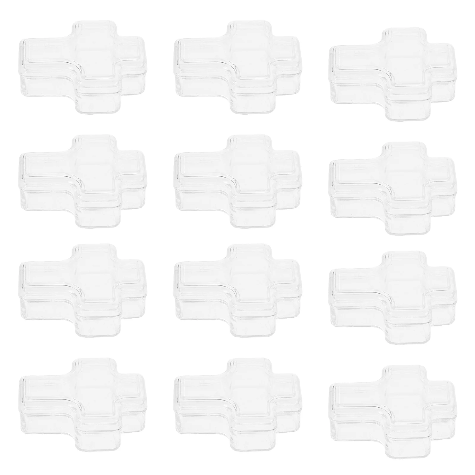 30Pcs Cross Shaped Jewelry Organizer Transparent Plastic Storage Box for Necklace Rings Earrings Trinket Storage
30Pcs Cross Shaped Jewelry Organizer Transparent Plastic Storage Box for Necklace Rings Earrings Trinket Storage