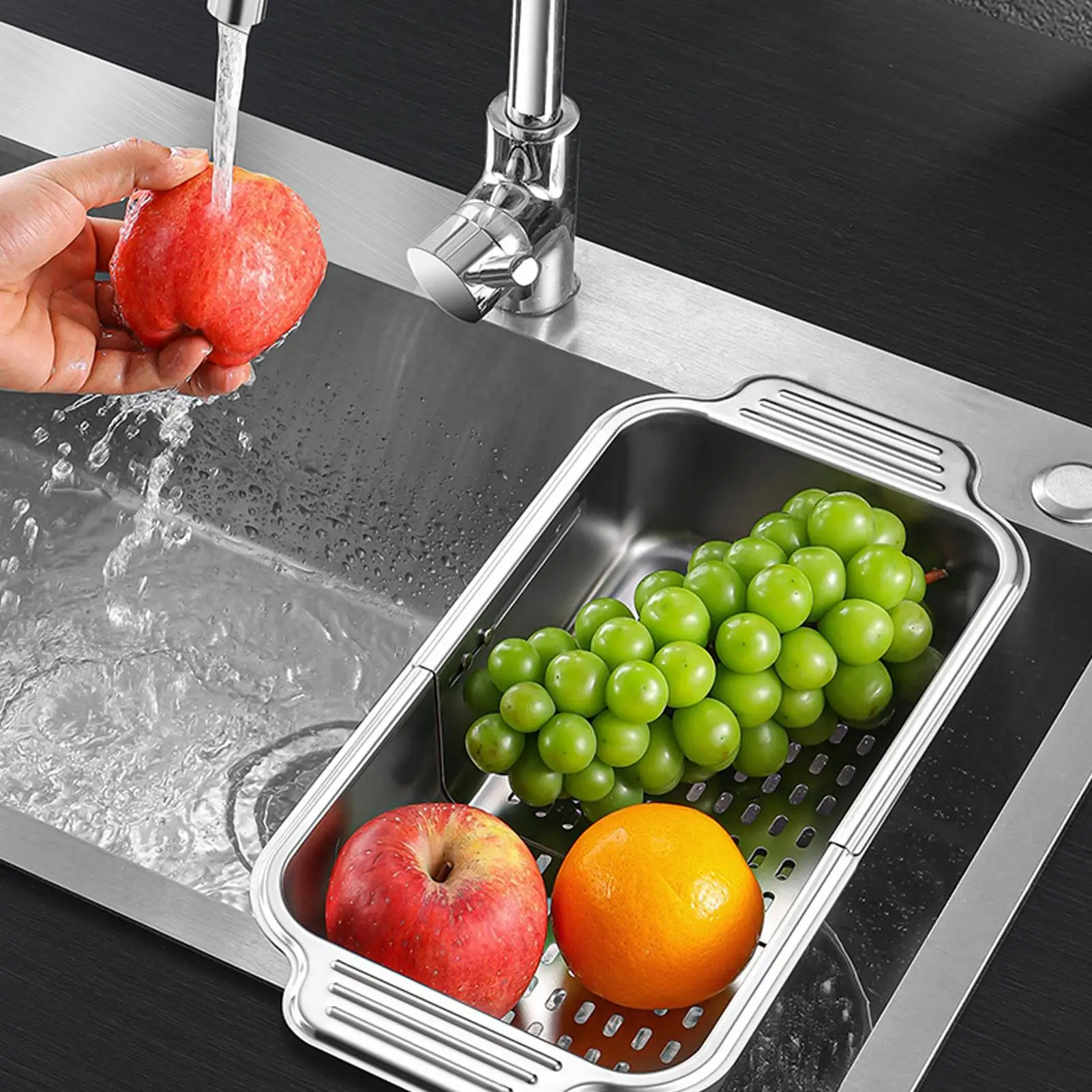 Over Sink Strainer Telescopic Filtering Colander Kitchen Washing Stainer Vegetable Pasta Utensils Countertop
Over Sink Strainer Telescopic Filtering Colander Kitchen Washing Stainer Vegetable Pasta Utensils Countertop