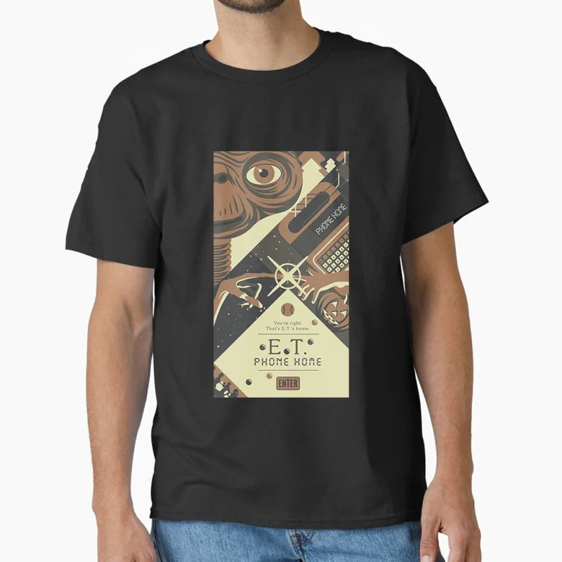 80s Retro sic fi Cute Alien movie E.T. Phone Home The Extra-Terrestrial vintage Gift T shirt large size Tops S-6XL mens clothing
80s Retro sic fi Cute Alien movie E.T. Phone Home The Extra-Terrestrial vintage Gift T shirt large size Tops S-6XL mens clothing